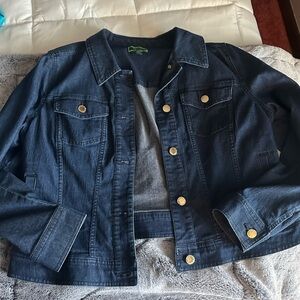 C. Wonder Dark Blue Jean Jacket with Gold Buttons